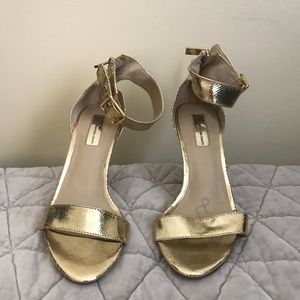 INC gold heels